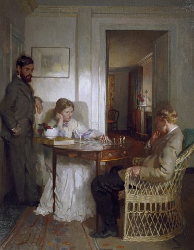 Los jugadores de ajedrez de William Orpen